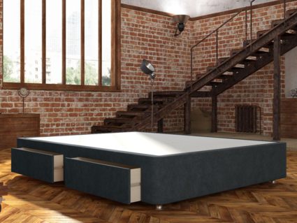 Кровать Mr.Mattress Site Box велюр Grey 239