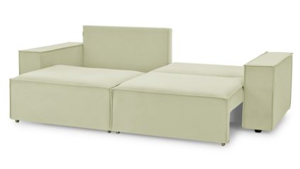 Диван Фиеста Мебель Софт 2 велюр Velutto 04 кремовый Длина 252 см