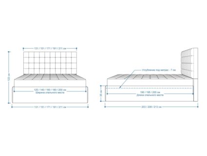 Кровать Lonax Аврора велюр Dolly-3 (с подъемным механизмом) 200х190