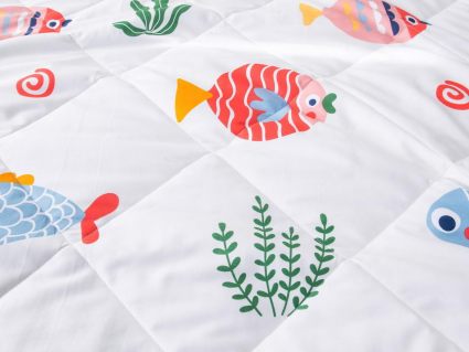 Комплект постельного белья Софи де Марко Аквариум (белый) с одеялом 1,5-спальный