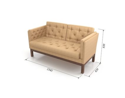 Диван Арско Айверс М двухместный бежевый