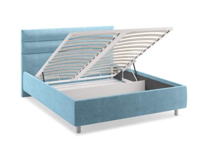 Кровать Сонум Linda Экокожа Белая (с подъемным механизмом) 160х190