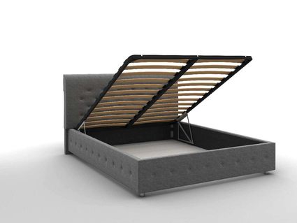 Кровать Sleeptek Premier 1 Экоожа Black (с подъемным механизмом) 200х200