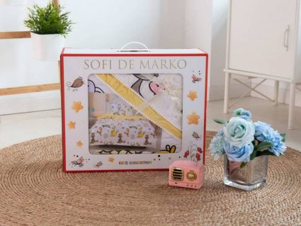 Комплект постельного белья Софи де Марко Космос (белый) с одеялом 1,5-спальный