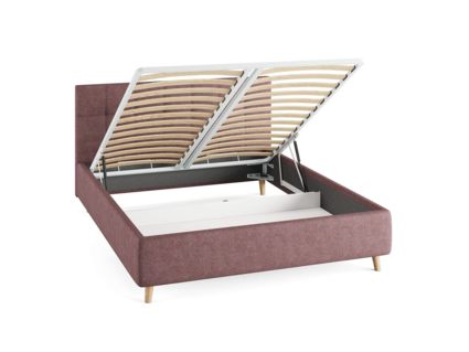 Кровать Сонум Bella Кашемир Синий (с подъемным механизмом) 180х200