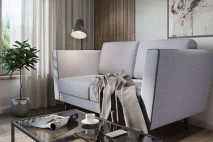 Диван Арско Гуннар двухместный светло-серый