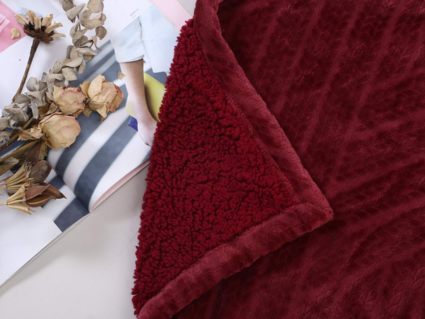 Плед Софи де Марко Флориан (марсала) 220х240