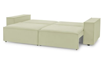 Диван Фиеста Мебель Софт 2 велюр Velutto 04 кремовый Длина 252 см