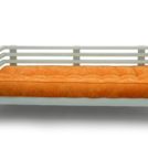 Диван Арско Стоун трехместный оранжевый