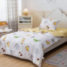 Комплект постельного белья Софи де Марко Зверушки (желтый) с одеялом 1,5-спальный